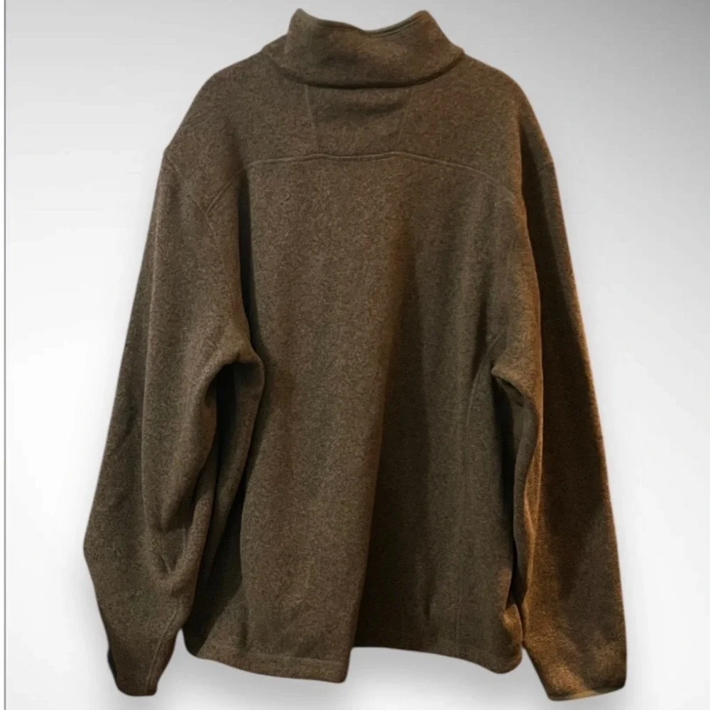 THE NORTH FACE Men's Brown Gordon Lyons 1/4 Zip‎ Fleece Pullover XL | EUC